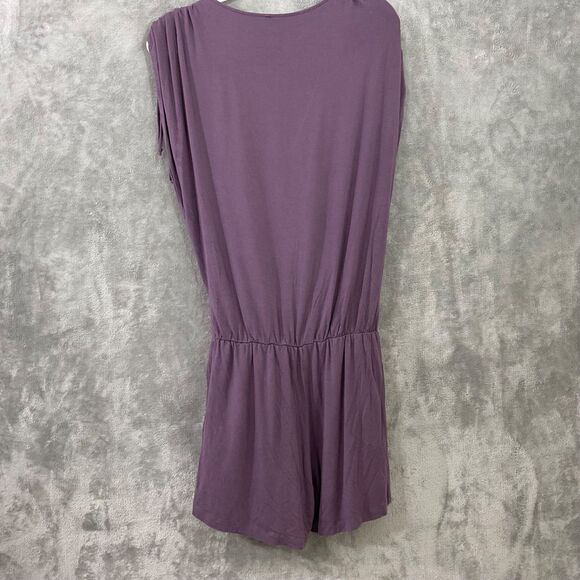 Cool Days by Soma Romper womens size M purple bamboo blend elastic waist - Picture 10 of 11